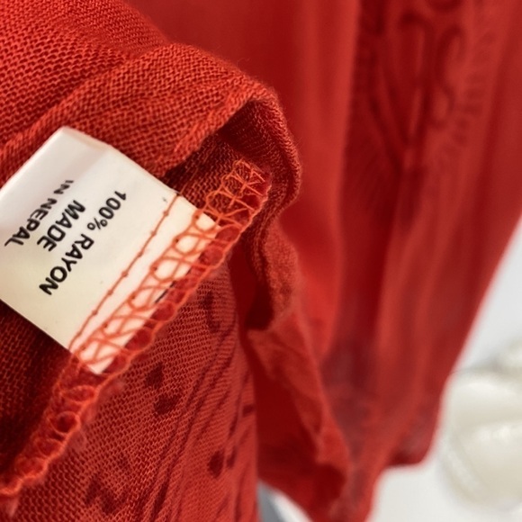 LEOPARDS and Roses orange boho lightweight dress - Picture 16 of 16